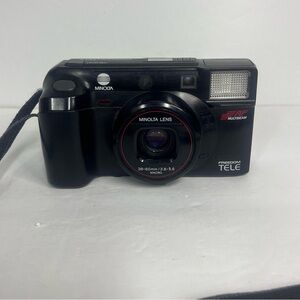 minolta freedom tele af multibeam 35mm film camera japan point shoot